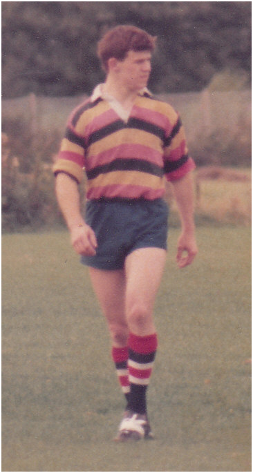 Doug McCoy playing Rugby in England 1978